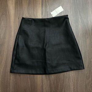 Abercrombie leather skort